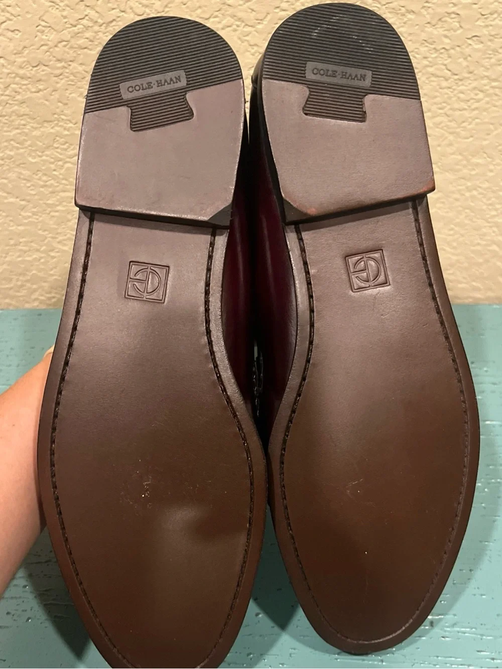 Cole Haan Men’s Brown Kiltie Loafers with Buckle